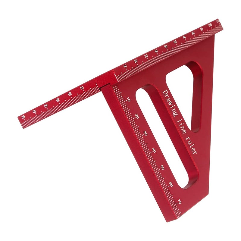KETIPED 3D Multi-Angle Measuring Ruler,45/90 Degree Aluminum Alloy Woodworking Square Protractor,Drawing Line Ruler, Miter Triangle Ruler High Precision Layout Measuring Tool for Engineer Carpenter,R - Image 5